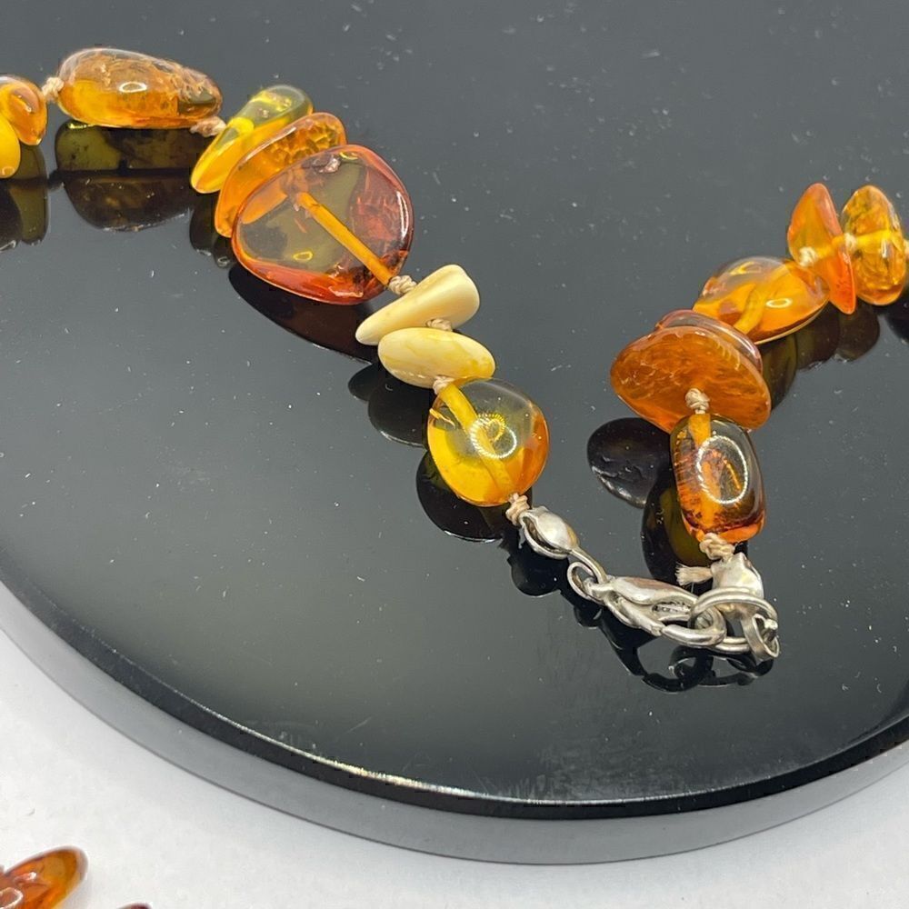 Necklace made real different amber’s - Picture 12 of 13